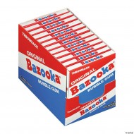 Bazooka Bubblegum Original Tutti Frutti And Raspberry(33g) 12 X Packs